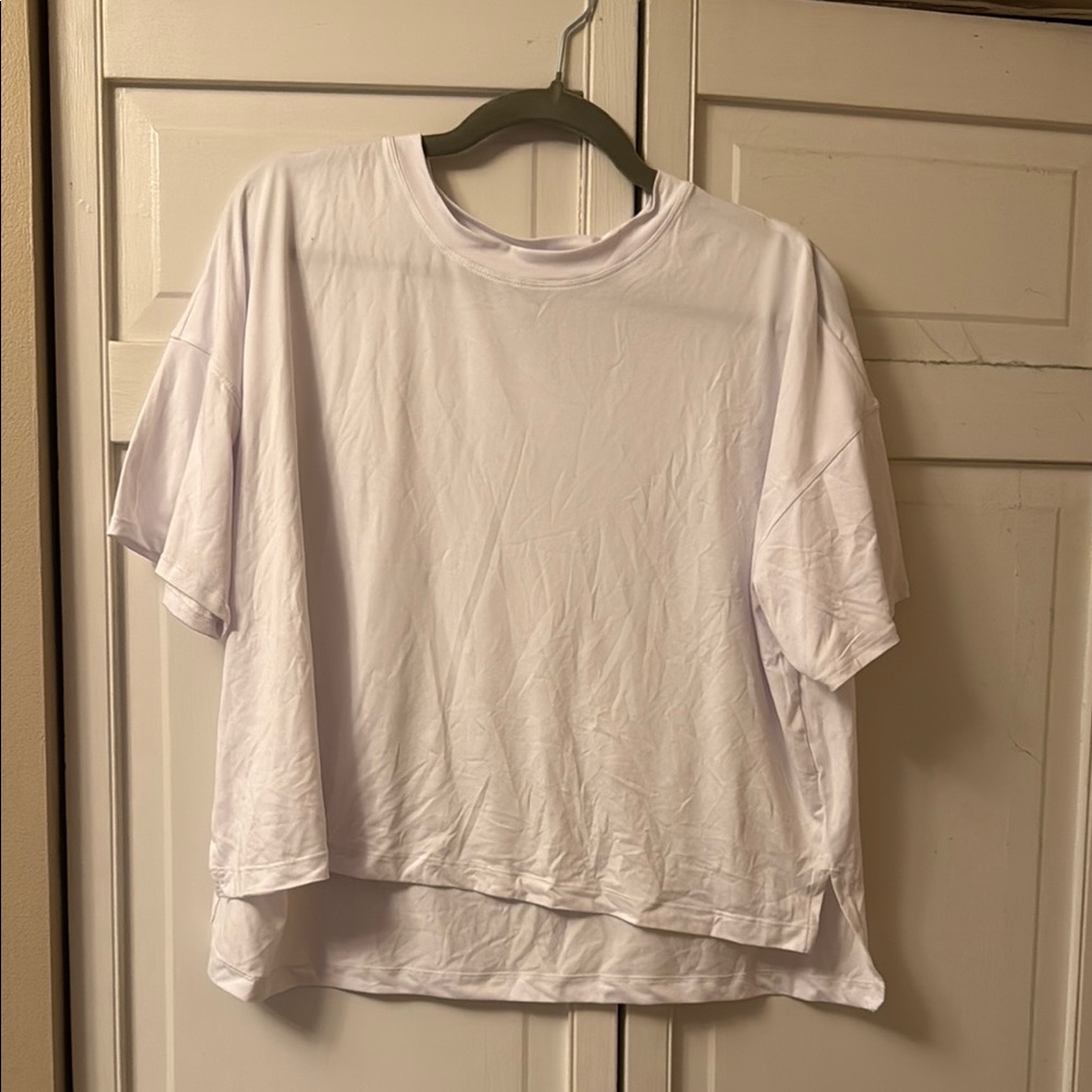 90 Degree By Reflex White Boxy Short Sleeve T-Shirt